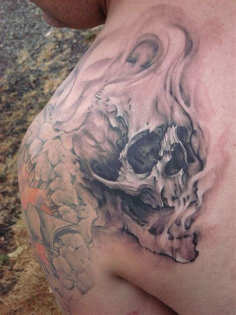 Skull Smoking Tattoos