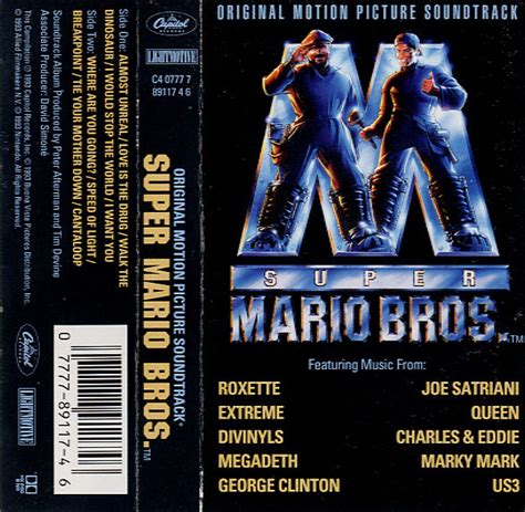 Super Mario Bros. (Original Motion Picture Soundtrack) (1993, Cassette ...