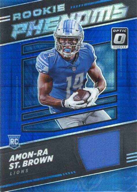 Nfl Panini Donruss Optic Single Card Blue Hyper Prizm Amon Ra St