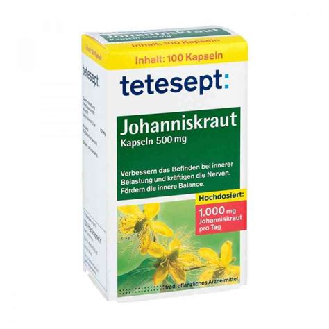 Tetesept Johanniskraut 500mg 100 Stk Apotheke De