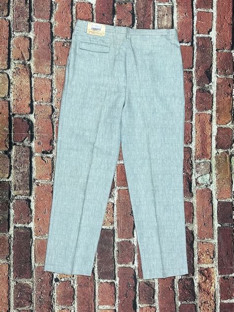 Vintage Angels Flight Pleated Pants Mens 36x31 Linen Style Disco 70s