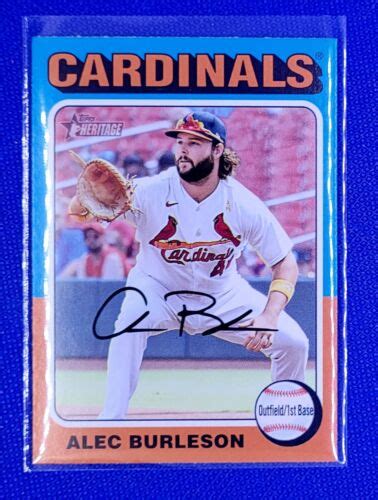 Alec Burleson 2024 Topps Heritage 139 St Louis Cardinals EBay