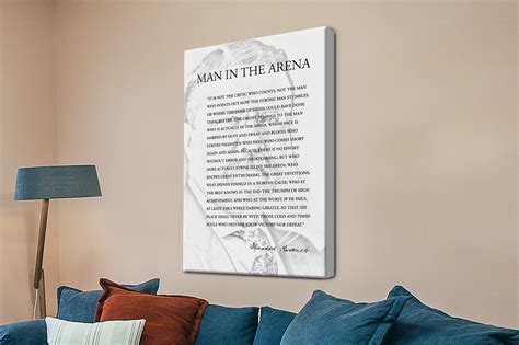 The Man in the Arena Art for Entrepreneurs | Canvas Prints AU