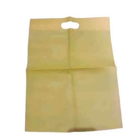 Plain Yellow D Cut Non Woven Shopping Bag At Rs 3 Piece In Kolkata Id