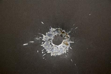 Bullet Hole stock photo. Image of texture, business, plate - 71662556