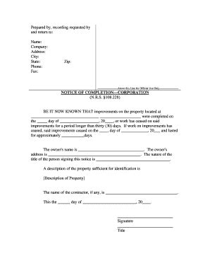 Form Ca Notice Of Completion Fill Online Printable Fillable