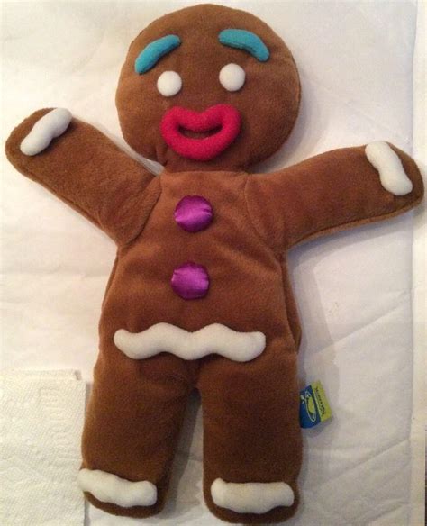 Shrek Gingy Gingerbread Man Plush Stuffed 14 Hand Puppet Dream Works