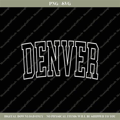 Denver Svg And Png Etsy