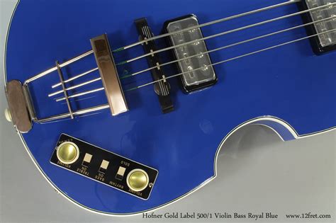 Hofner Gold Label 500 1 Violin Bass Royal Blue