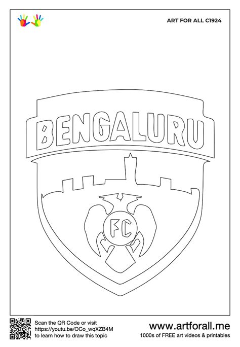 How to draw Bengaluru FC Logo