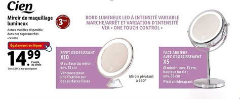 Promo Cien Miroir De Maquillage Lumineux Chez Lidl ICatalogue Fr