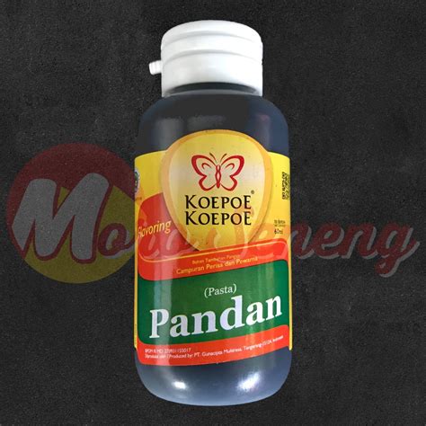 Jual Pasta Perisa Pandan Koepoe Koepoe 60 Ml Shopee Indonesia