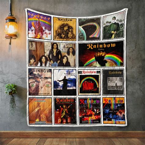 Rainbow Album Covers Quilt Blanket - Dreamrooma