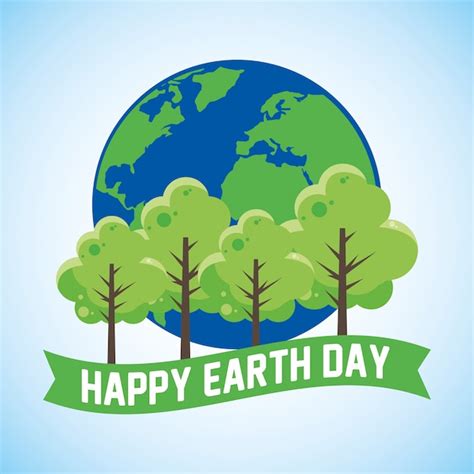 Premium Vector Happy Earth Day Card