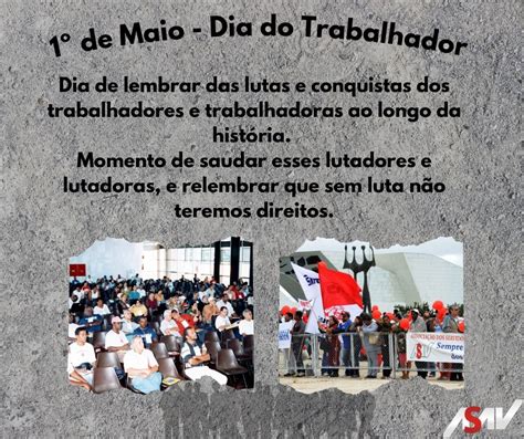 1 De Maio Dia Dos Trabalhadores E Trabalhadoras ASAV