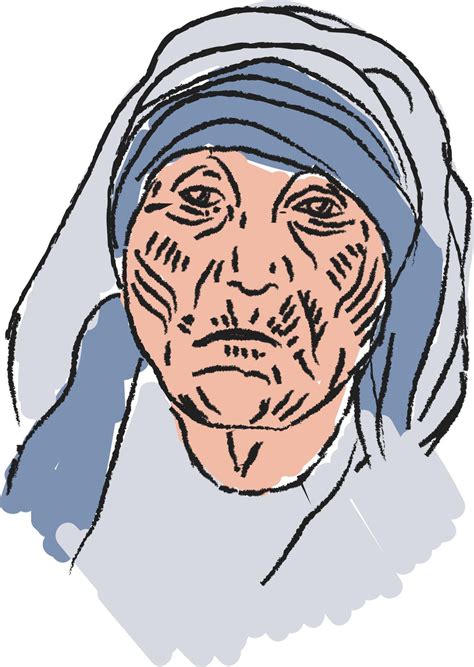 Mother Teresa, illustration, vector on white background. 13592267 ...