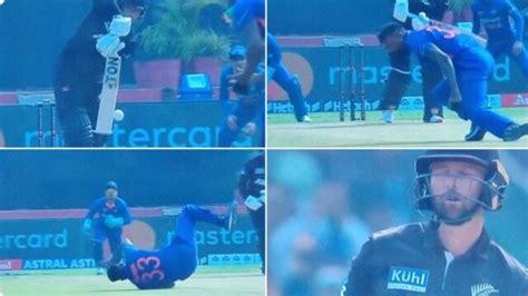 Ind Vs Nz Hardik Pandya Takes A Stunning Catch Of Devon Conway And Then Act Like Nothing Special