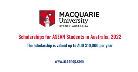 Macquarie University Scholarships For Asean Students In Australia 2022