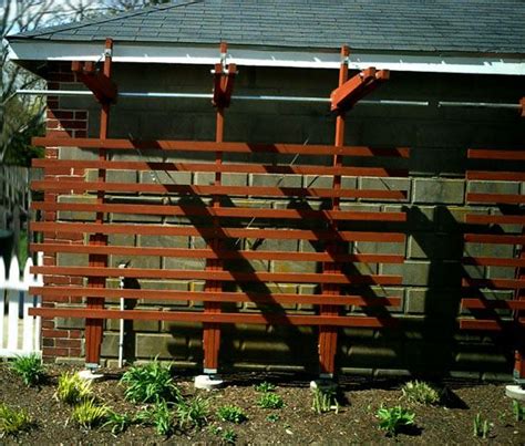 Garage Trellis Garage Trellis Modern Trellis Hardscape