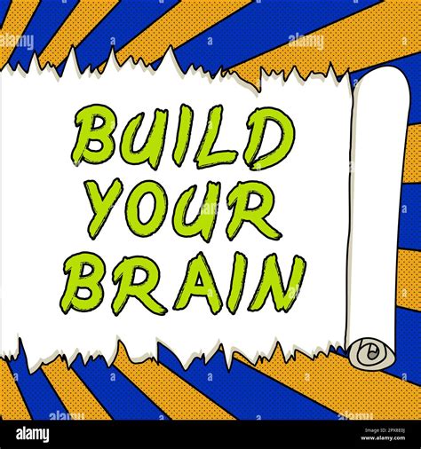 Text Caption Presenting Build Your Brain Business Showcase Mental