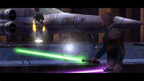 Star Wars Jedi Knight Jedi Academy Boba Fett Boss Fight Jedi Master Youtube