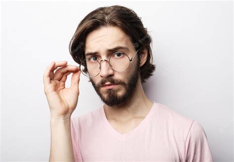 Premium Photo Man Wearing Glasses Glad To Find Suitable Well Paid Job