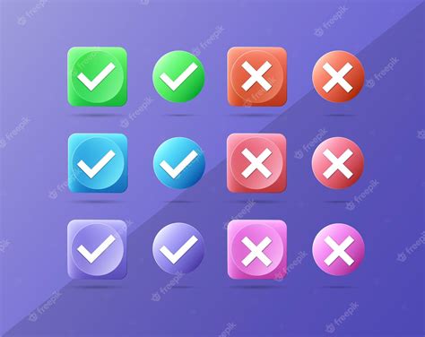 Premium Vector Check Marks Big Collection Set Of Colorful Icons Green