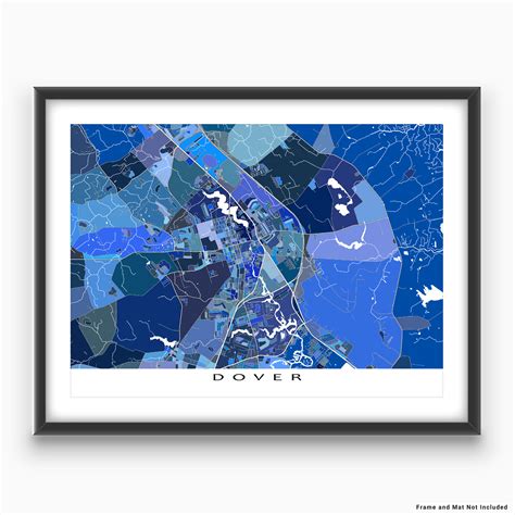 Dover Map Print, Delaware, USA — Maps As Art