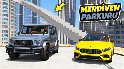 Mercedes Ailesi Arabalar Ile Merdiven Parkuruna Gidiyoruz GTA 5 YouTube