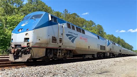 Amtrak P42DC 187 Big Game Train Unit Leads P097 23 At Callahan FL