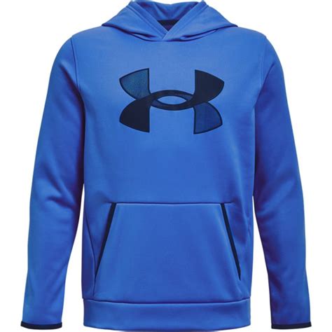 Under Armour Kids Armour Fleece® Big Logo Hoodie Blue Circuit