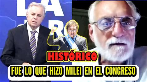 Profesor De Milei Explica Lo Grandioso Del Discurso Del Presidente