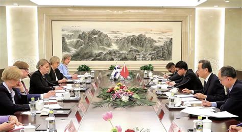 Vice Foreign Minister Deng Li And Permanent State Secretary At The