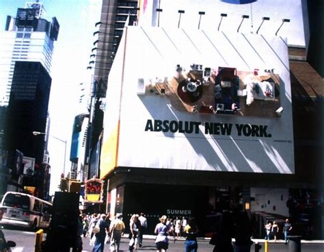 Absolut Vodka Absolut Ny Outdoor Advert By Tbwachiatday Usa