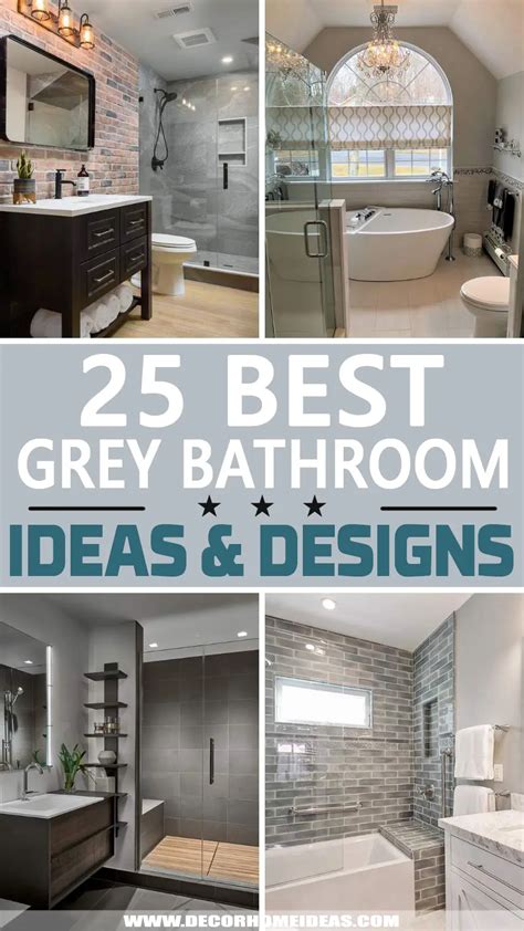 25 Best Grey Bathroom Ideas and Designs for 2024 | Decor Home Ideas