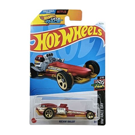 Jual Hot Wheels Rockin Railer Merah Kuning Mobil Balap H Shopee Indonesia
