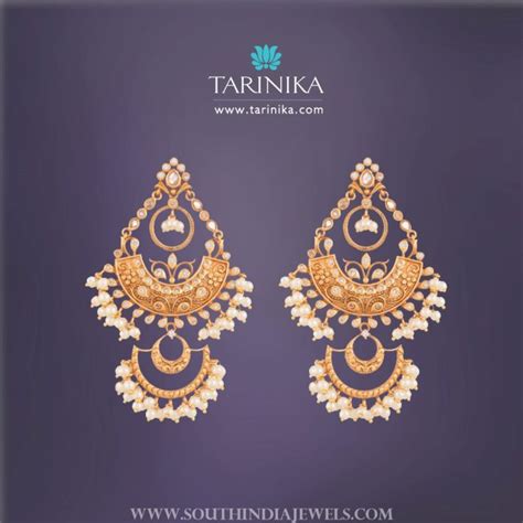 Pretty Pearl Earrings From Tarinika South India Jewels