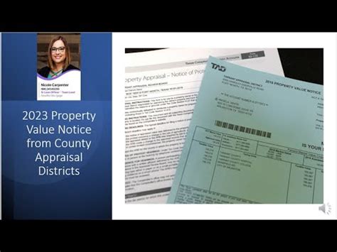 Texas Property Value Notice From County Appraisal Districts YouTube