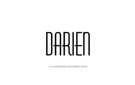 Darien Name Tattoo Designs