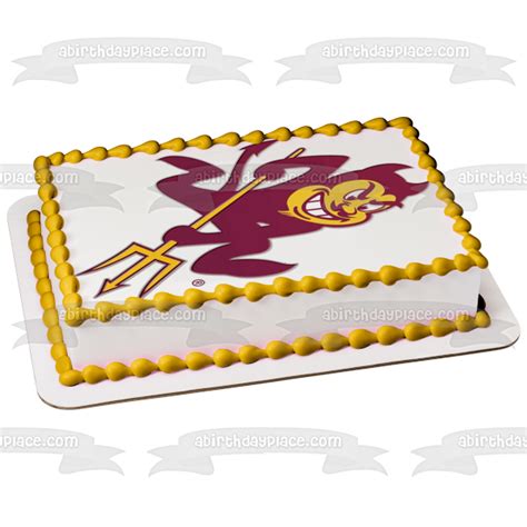 Sparky the Sun Devil Logo Edible Cake Topper Image ABPID05845 – A ...