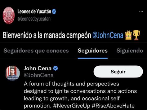 John Cena Fan De Los Campeones Los Leones De Yucat N Con Acento