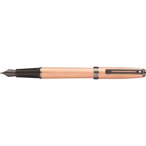 Sheaffer Prelude Stylo Plume Rechargeable Pointe Fine En Cuivre Brosse