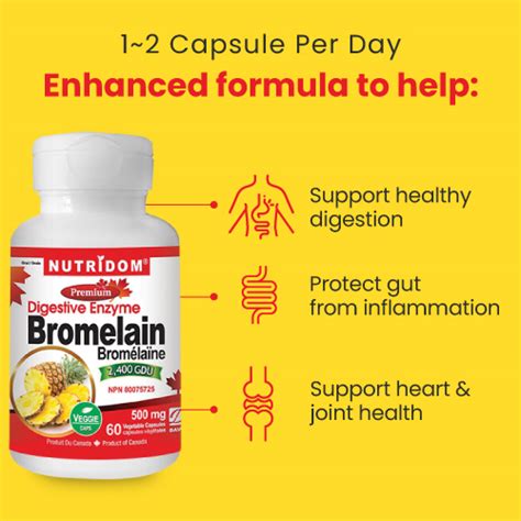 Caforia Nutridom Bromelain 2400 Gdu 500 Mg