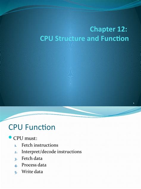 Understanding CPU Structure and Function: A Comprehensive Look at ...