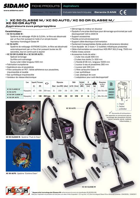 Calaméo Fiche produit SIDAMO XC 50 XC 50 DR