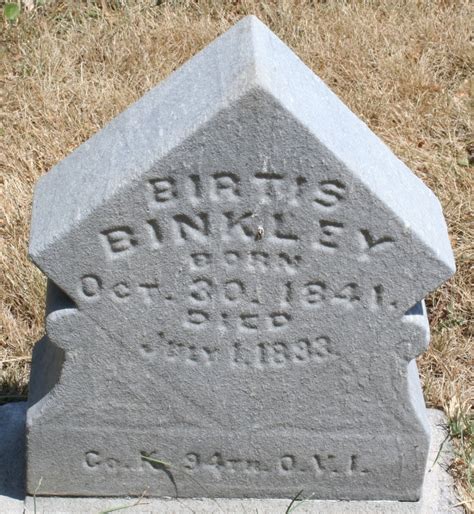 Birtis Binkley 1841 1893 Mémorial Find a Grave