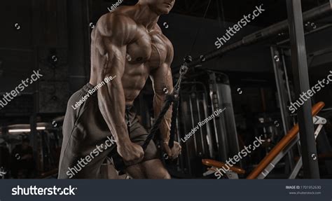 Portrait Handsome Sporty Man Naked Muscular Stock Photo 1701952630 Shutterstock
