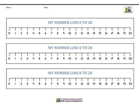 Number Line 0 to 20 Printables - Worksheets Library