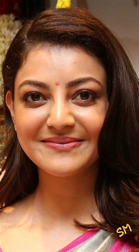 Beautiful Indian Model Actress Kajal Agarwal Face Close Up Photos