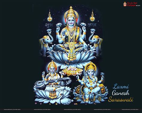 Laxmi Ganesh Saraswati Hd Beautiful Saraswati Laxmi Ganesh 1280x1024 Download Hd Wallpaper